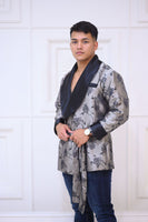 Champagne & Black Blazer Robe (Pre-Order)