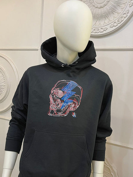 Skull with Lightning Hoodie (Pre-Order)